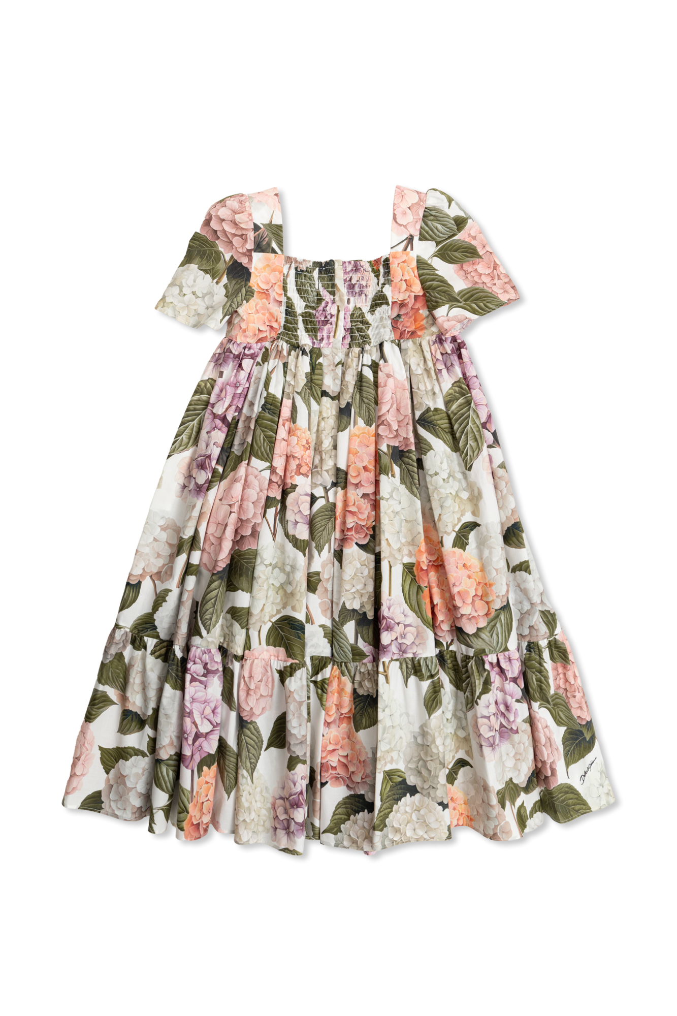 【1975】Dolce＆Gabbana 花柄 キッズ ワンピース アイリス Dolce & Gabbana Kids Floral print dress | Kids's | Vitkac